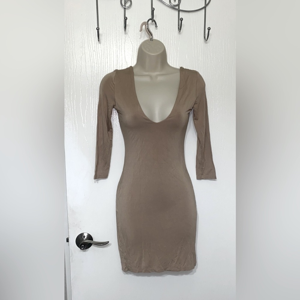 Diosa Nude Bodycon Dress